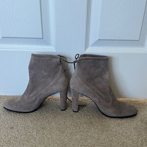 Stuart Weitzman Gray Suede High Heel Boots